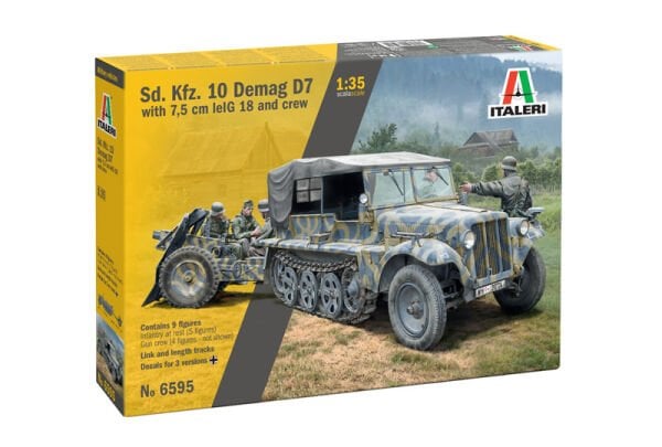 1/35 Sd. Kfz. 10 Demag D7 with 7,5 cm leIG 18 and crew