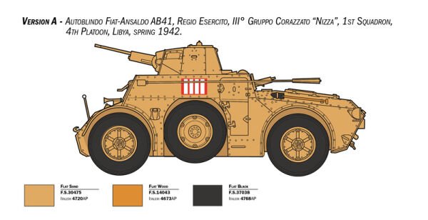 1/35 Autoblinda AB 41 with Bersaglieri El Alamein