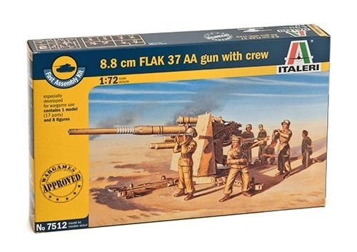 1/72 8.8 cm. FLAK 37 AA Gun - FAST ASSEMBLY