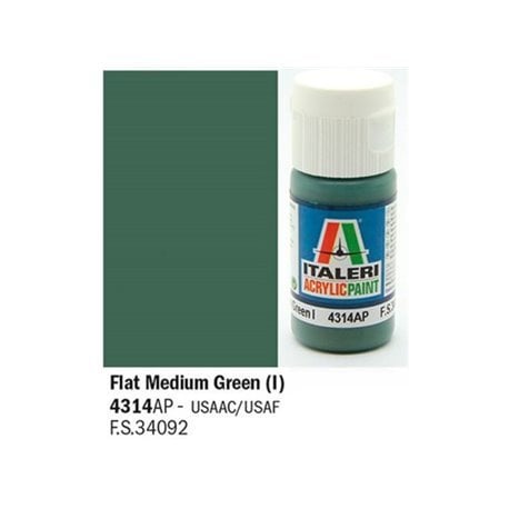 4314 ap flat Medium Green I  fs.34092  20ml.