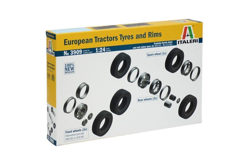 1/24 EUROPEAN TRACTORS TYRES and RIMS