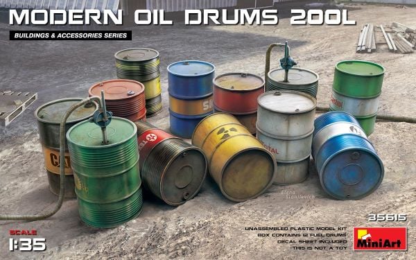 1/35 MODERN OIL DRUMS 200L