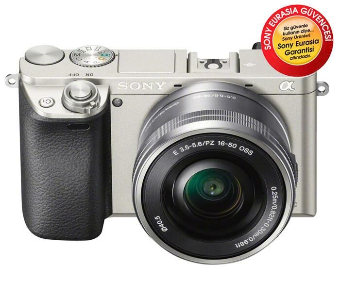 Sony A6000 16-50mm Lens Gümüş Aynasız Fotoğraf Makinesi