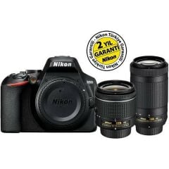 Nikon D3500 AF-P 18-55mm VR + 70-300mm VR DSLR Fotoğraf Makinesi