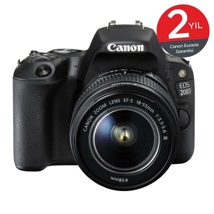 Canon Eos 200D 18-55Mm 24.2Mp 3.0'' Dslr Fotoğraf Makinesi