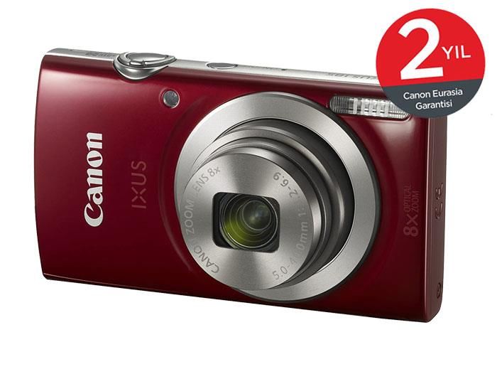 Canon Ixus 185 Digital Fotoğraf Makinesi Kırmızı (Canon Eurasia Garantili)