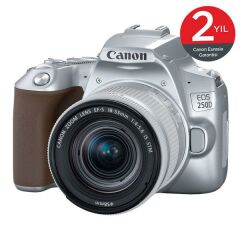 Canon EOS 250D 18-55mm IS STM Lens (2 Yıl Canon Eurasia Garanti) Gümüş