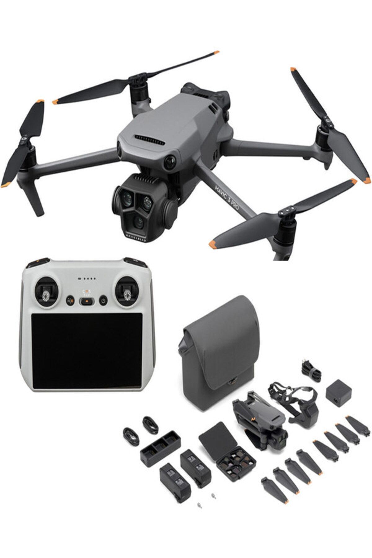 DJI MAVİC 3 PRO FLY MORE COMBO (DJI RC) - DJI TÜRKİYE GARANTİ