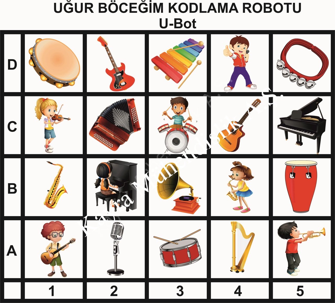 Robotik Eğitim Matı - Müzik