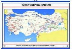 TÜRKİYE DEPREM BÖLGELERİ HARİTASI ( Kaplı ve Çıtalı)