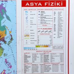 ASYA FİZİKİ HARİTASI (Kaplamalı)