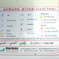 AVRUPA SİYASİ HARİTASI (Kaplamalı)