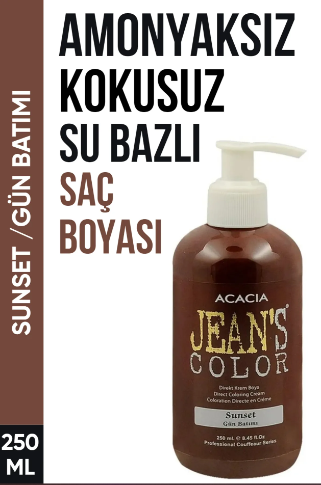 Amonyaksız Gün Batımı Renkli Saç Boyası 250 Ml Jean's Color Hair Dye