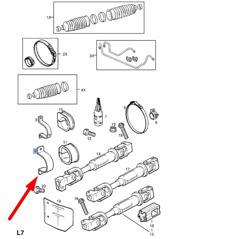 DİREKSİYON KUTU BAĞLANTI KELEPÇESİ İNCE TİP VEC B