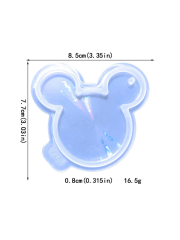 Epoksi Hologram Mickey Mouse Anahtarlık Kalıbı