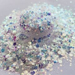 Chunky Glitters White Opal 4 gr