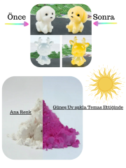 Epoksi Resin Photochromic Powder UV -Renk Değiştiren Pigment 1 gr White-Pink