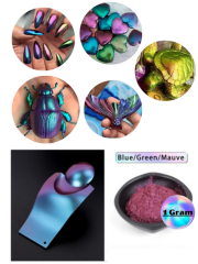 Chameleon Bukalemun Pigment Boya Blue-Green-Mauve1 gr