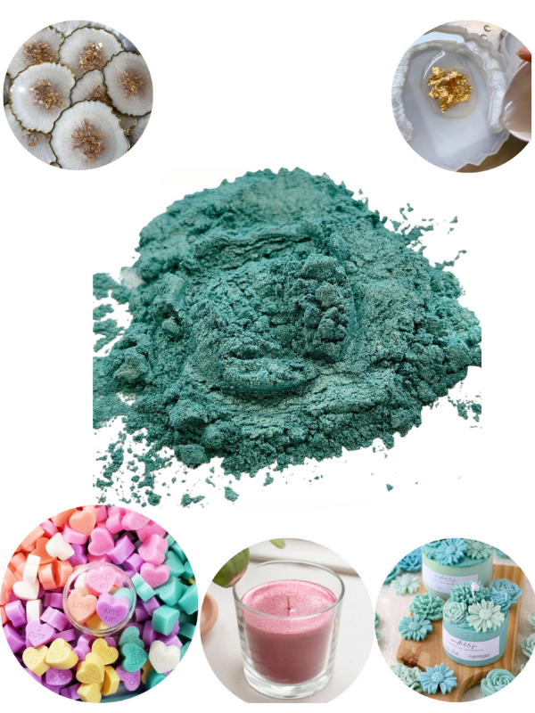 Epoksi Reçine Mica Powder İnci Sedefli Pigment 5 gr  Emerald Green