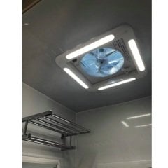 42 x 42 cm Fanlı Tavan Havalandırması - LED aydınlatmalı