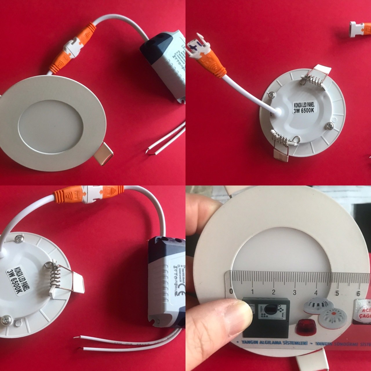 İç mekan 12 volt LED Downlight 4000K (natürel beyaz)