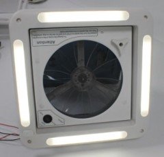 28 x 28 cm Fanlı Tavan Havalandırması - LED aydınlatmalı