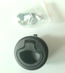 45mm Yuvarlak Siyah Plastik Çekmece Kulbu