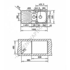 TEKA 40109237 NERİSSA 1000x500 MİKRO KETEN SAĞ EVİYE