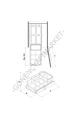 Starax S-2393-G Teleskopik Raylı Taşıyıcı Ünite