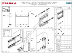 STARAX S-2211-C Yandan Raylı Şişelik (Frenli)