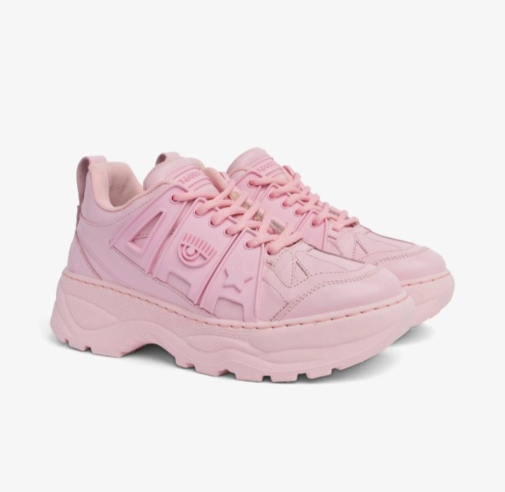 Eye Star Logolu Pembe Sneaker