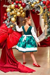 Amazing Christmas Collection Dress Green Color