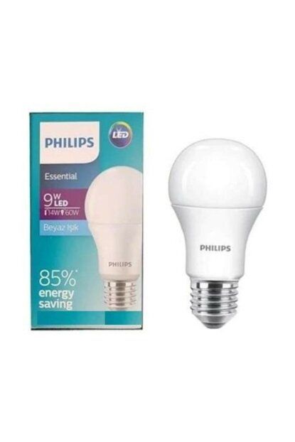 PHILIPS - Essential Led Ampul 9W-60W E27 Duy