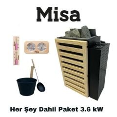 Misa Sauna Sobası Her Şey Dahil Paket 3,6 kW