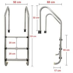 Havuz Merdiveni Standart 304 Kalite
