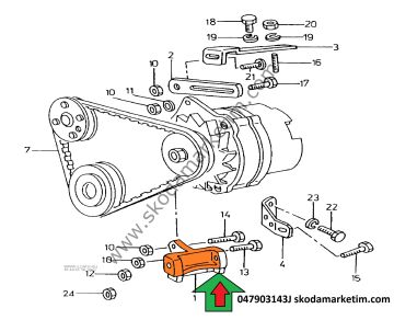 ALTERNATÖR BAĞLANTI BRAKETİ -Favorit-Forman-Felicia--