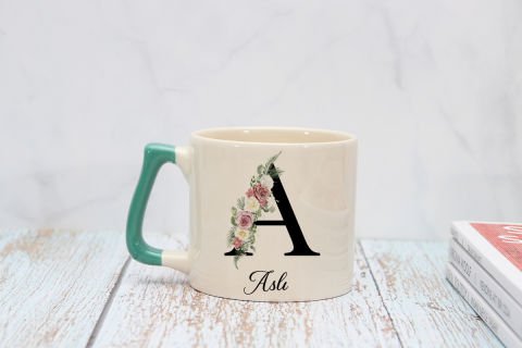 İSME ÖZEL  HARFLİ KUPA