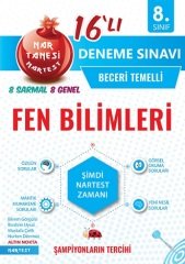 Nartest Yayınları Mavi Fen Bilimleri 16'lı Deneme Sınavı