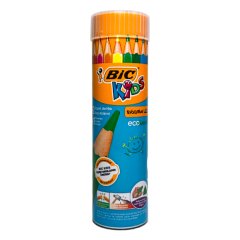 Bic Evolution Üçgen Jumbo Kuru Boya Kalemi 12+1