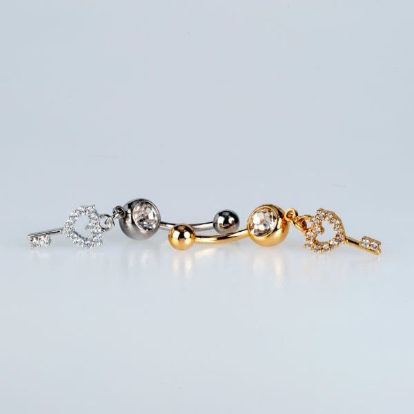 Piercing Göbek Kalp Anahtar