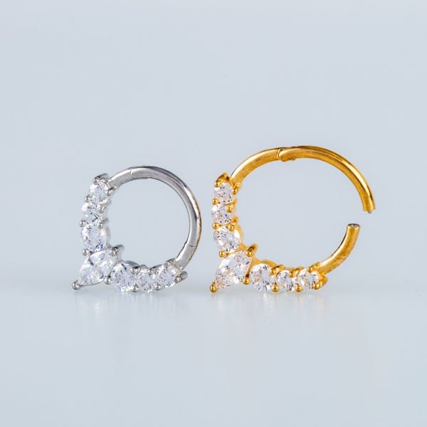 Halka Piercing Segment Taslı