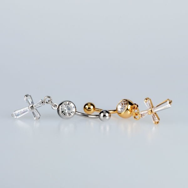 Piercing Göbek Haç