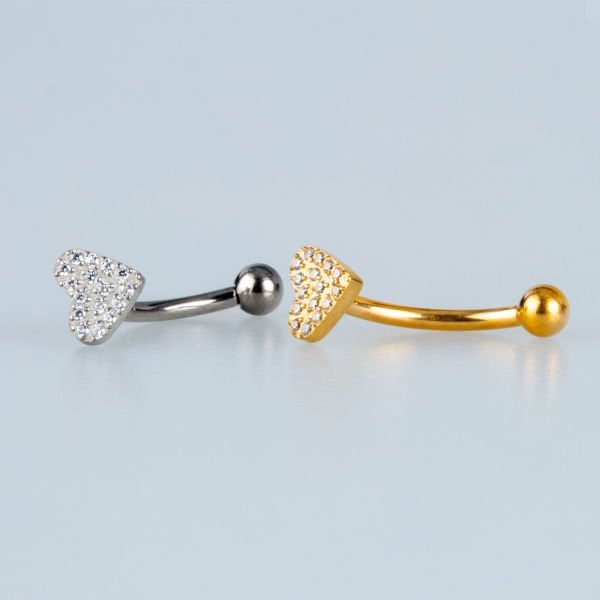 Piercing Titanyum Rook Kalp