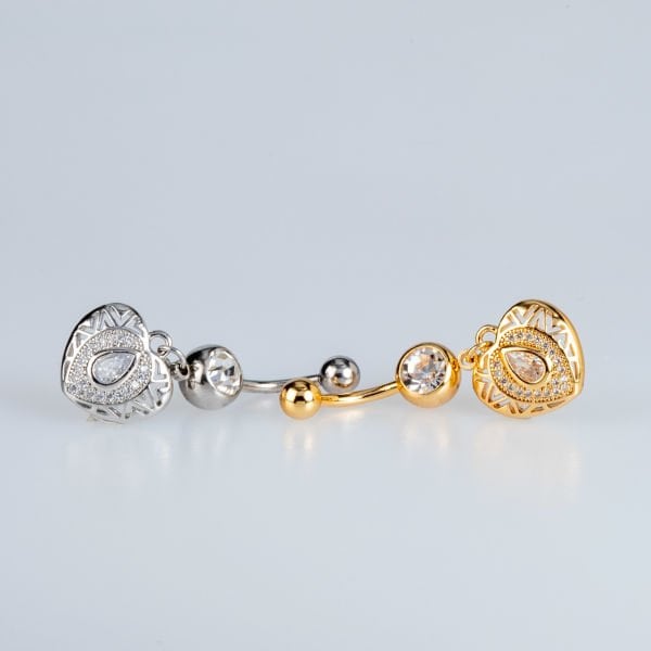 Piercing Göbek Kalp