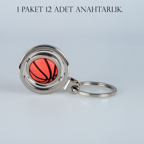 Anahtarlık Basket Topu Paket 12 Adet