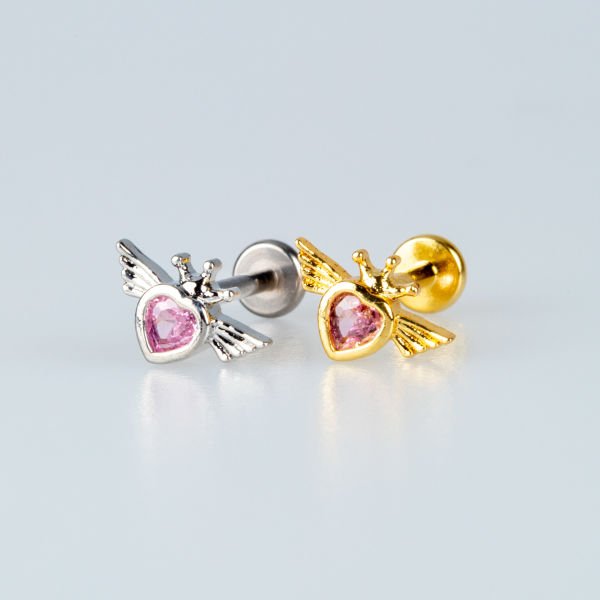 Piercing Tragus Kalp Taş