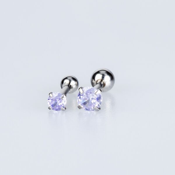 Piercing Tragus Yuvarlak 3-4mm Taş
