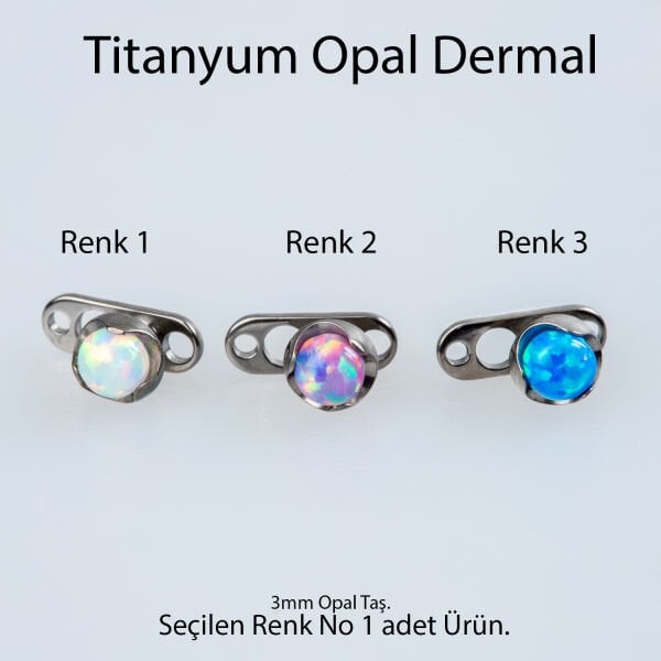 Piercing Dermal 3mm Opal