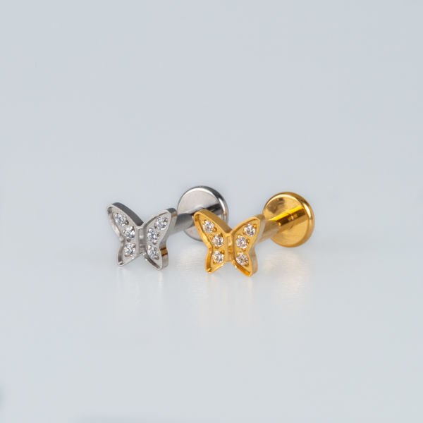 Piercing Titanyum Tragus Kelebek