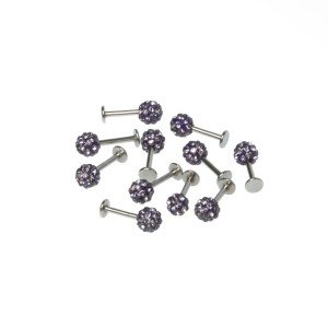 Piercing Labret Şambala Mumsuz 5mm Top